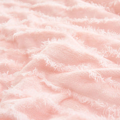 SOGA 2X Throw Blanket Warm Cozy Double Sided Thick Flannel Coverlet Fleece Bed Sofa Comforter Pink