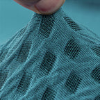 SOGA 4-Seater Blue Sofa Cover with Ruffled Skirt Couch Protector High Stretch Lounge Slipcover Home Decor