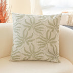 SOGA 2X 50cm Botanical Green Fern Leaf Embroidered Decorative Throw Pillow