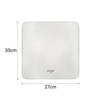 SOGA 2X 180kg Digital Fitness Weight Bathroom Gym Body Glass LCD Electronic Scales White