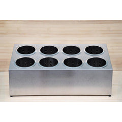 SOGA 2X 18/10 Stainless Steel Commercial Conical Utensils Cutlery Holder with 8 Holes