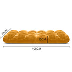 SOGA 4X Floor Recliner Folding Lounge Sofa Futon Couch Folding Chair Cushion Apricot