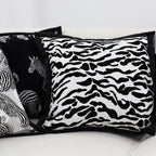 SOGA 2X 45cm Black and White Luxury Cushion Light Mottled Texture Decorative Square Pillow Living Room