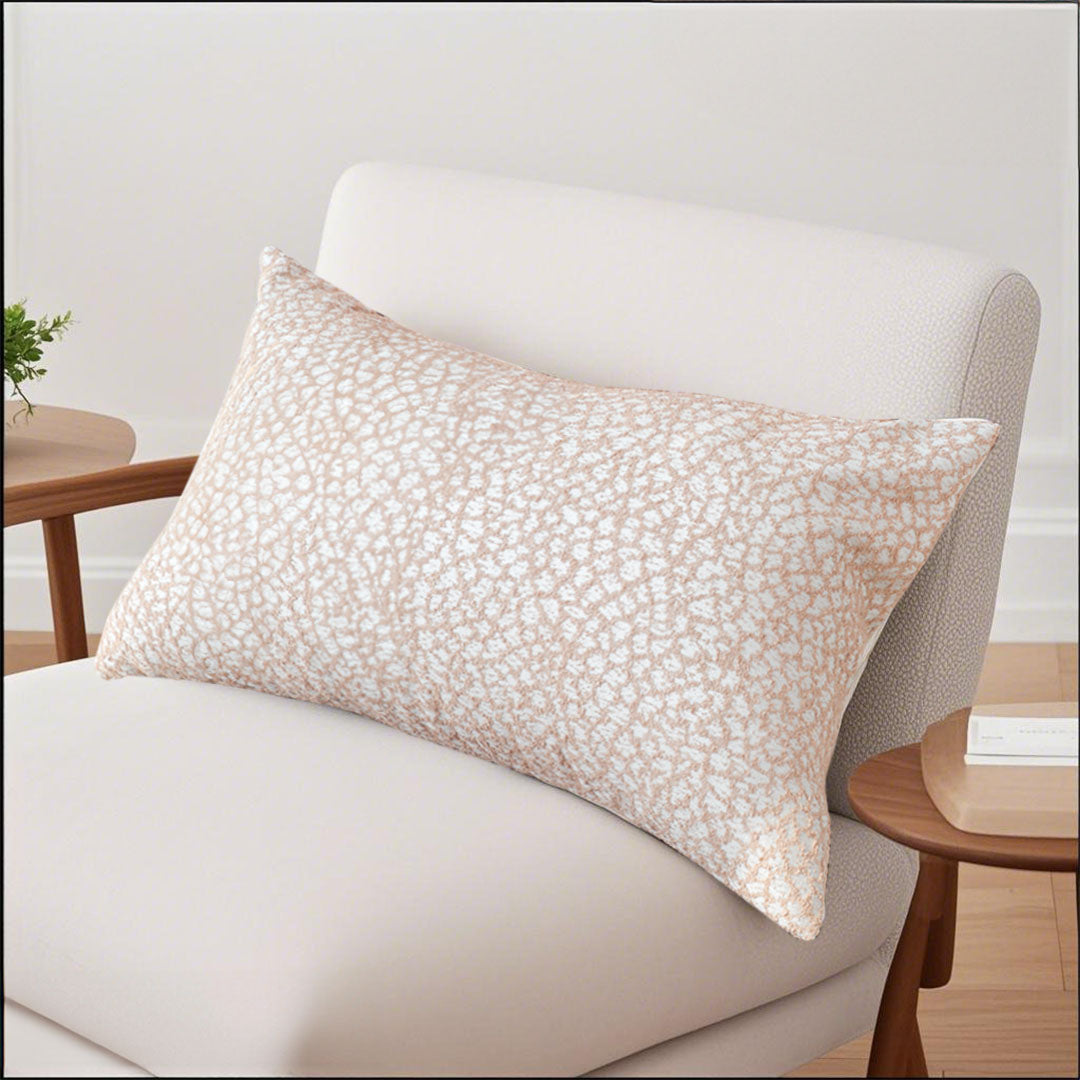 SOGA 2X 35cm Neutral Beige Speckled Pattern Contemporary Throw Pillow