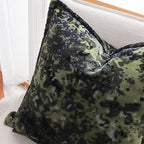 SOGA 2X 50cm Forest Green Crushed Velvet Decorative Throw Pillow $ 129