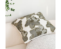 SOGA 45cm Abstract Gray Floral Watercolor Print Contemporary Throw Pillow