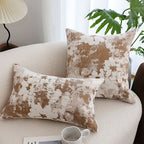 SOGA 2X 50cm Rustic Weathered Paint Effect Decorative Lumbar Throw Pillow