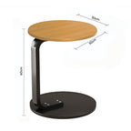 SOGA 2X 50cm Wood Board Mini Side Table Movable Lightweight w/ Black Frame