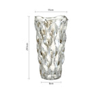 SOGA 29cm Glass Clear Vase Crystal VASE Thick Modern Home Decor