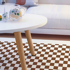 SOGA 80x40cm White Living Room Nordic Coffee Table Simple Modern Home Style