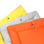 SOGA 2X Orange Dual-purpose Cushion Nest Cat Dog Bed Warm Plush Kennel Mat Pet Home Travel Essentials