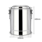 SOGA 2X 30L Stainless Steel Insulated Stock Pot Hot & Cold Beverage Container