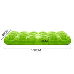 SOGA 4X Floor Recliner Folding Lounge Sofa Futon Couch Folding Chair Cushion Green