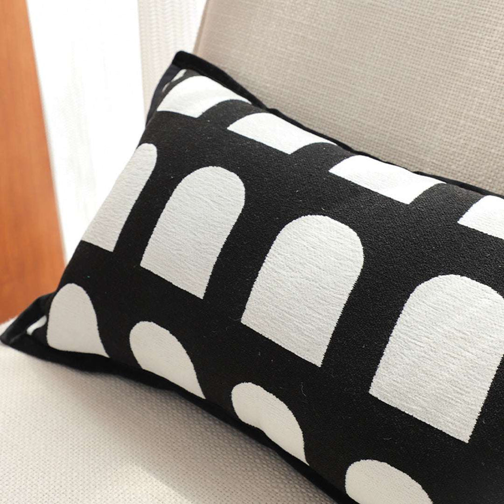 SOGA 2X 30cm Contemporary Black White Geometric Pattern Throw Pillow $ 133