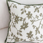 SOGA Floral Cushion 45cm White Green Leaf Botanical Pattern Decorative Throw Pillow $ 66