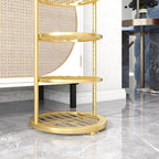 SOGA 2X 7 Tier Bunny Ears Gold Plated Metal Shoe Organizer Space Saving Portable Footwear Storage Shelf