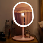 SOGA 2X 20cm Pink Rechargeable LED Light Makeup Mirror | Tabletop Vanity Home Decor