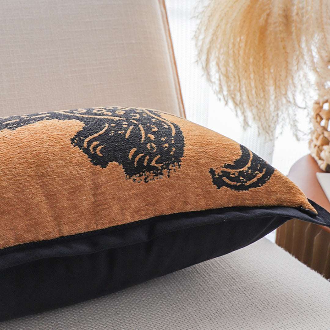 SOGA 2X 30cm Stylish Golden Yellow Black Leopard Pattern Throw Pillow $ 133