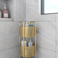 SOGA X2 3 Tier Bathroom Shelf Multifunctional Storage Display Rack Organiser with wheels