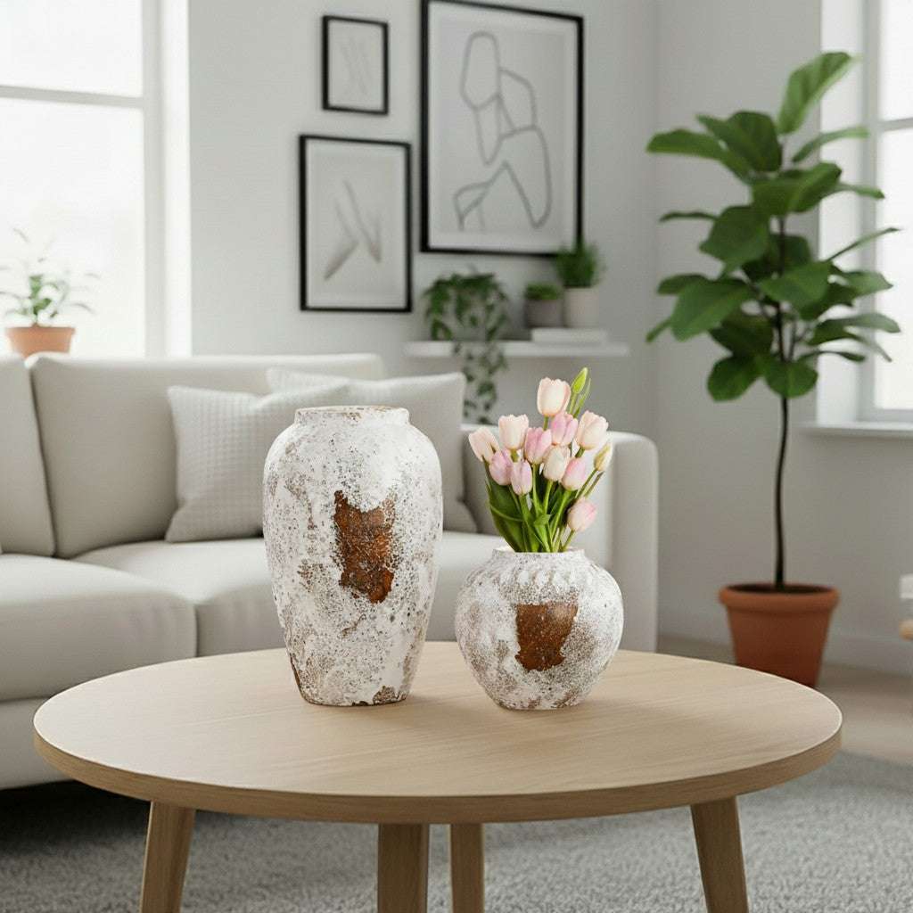 SOGA Home & Living Bundle – Gradient White Ceramic Flower Vases for Elegant Home Decor $ 161