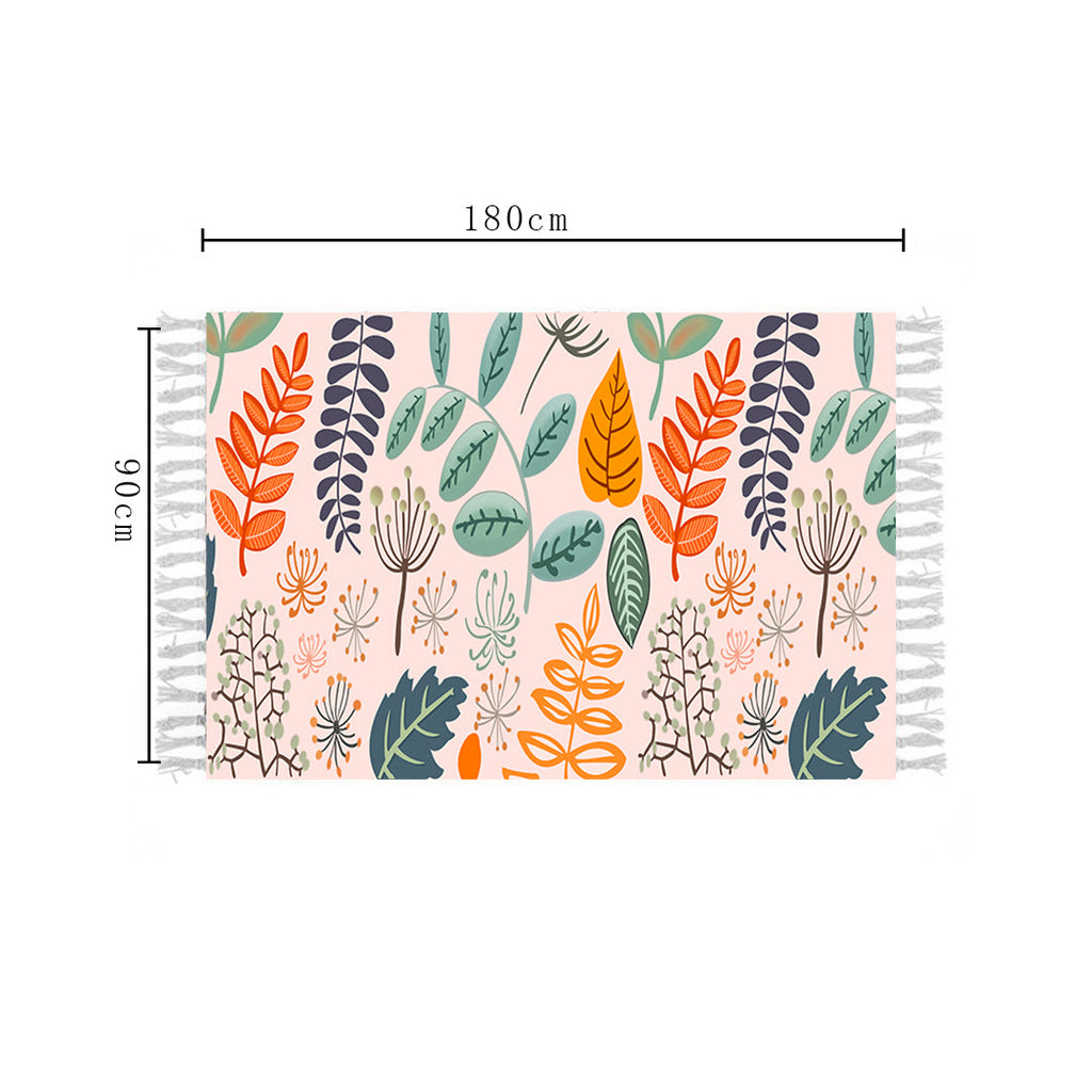 SOGA 90cm Soft cotton woven handmade Area rugs for living room bedroom Home Decor