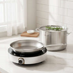 SOGA Kitchenware Bundle – 26cm Smart Induction Cooktop, Stainless Fry Pan & 9L Stock Pot $ 309