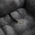 SOGA 2X Grey Pet Car Seat Sofa Safety Soft Padded Portable Travel Carrier Bed