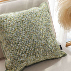 SOGA 2X Woven Cushion 45cm Green Yellow Multi-Color Textured Decorative Throw Pillow $ 129