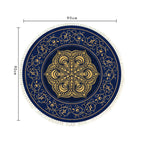 SOGA 2X 90cm Area Rug Turquoise and Grey Abstract Art Painting Teal Anti-slip Doormat Home Decor