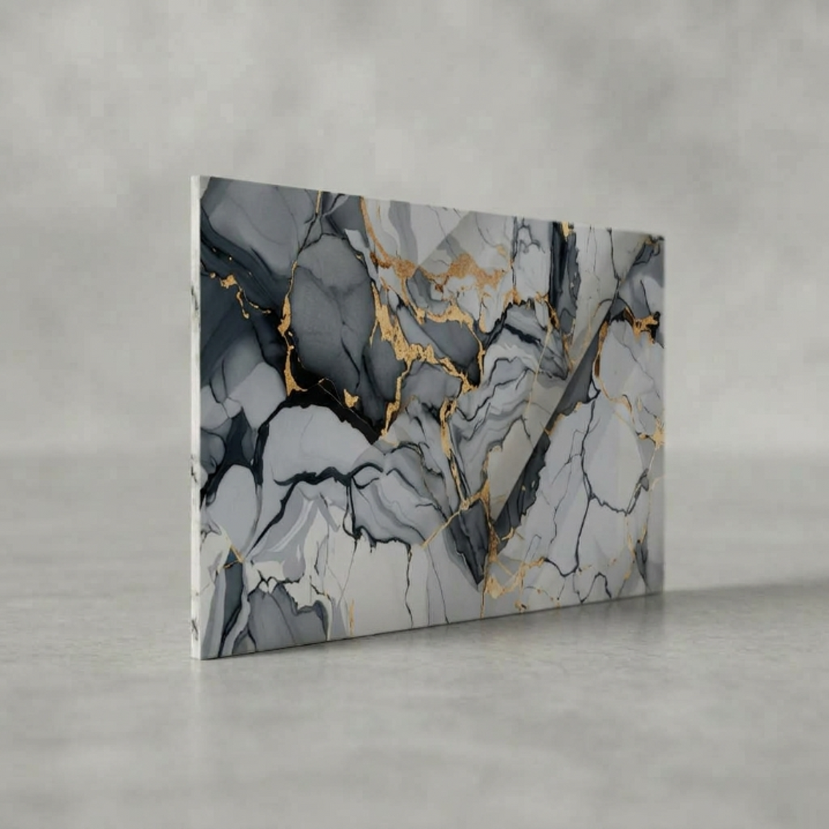 SOGA Peel & Stick Floor and Wall Tiles 30 x 60cm 10 Pack Blue Agate Faux Marble