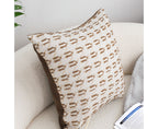 SOGA 50cm Square Modern Decorative Embroidered Geometric Throw Pillow