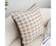 SOGA 50cm Square Modern Decorative Embroidered Geometric Throw Pillow