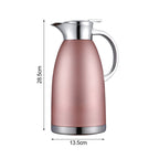 Soga 2.3L Rose Color 3-Layer Vacuum Insulated Water bottle Ideal for Home and office Office
