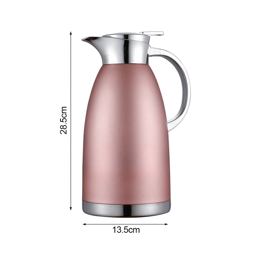 Soga 2.3L Rose Color 3-Layer Vacuum Insulated Water bottle Ideal for Home and office Office