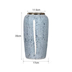 SOGA 35x17cm Grey Large Ceramic Flower Vase Elegant Living Room Home Decor