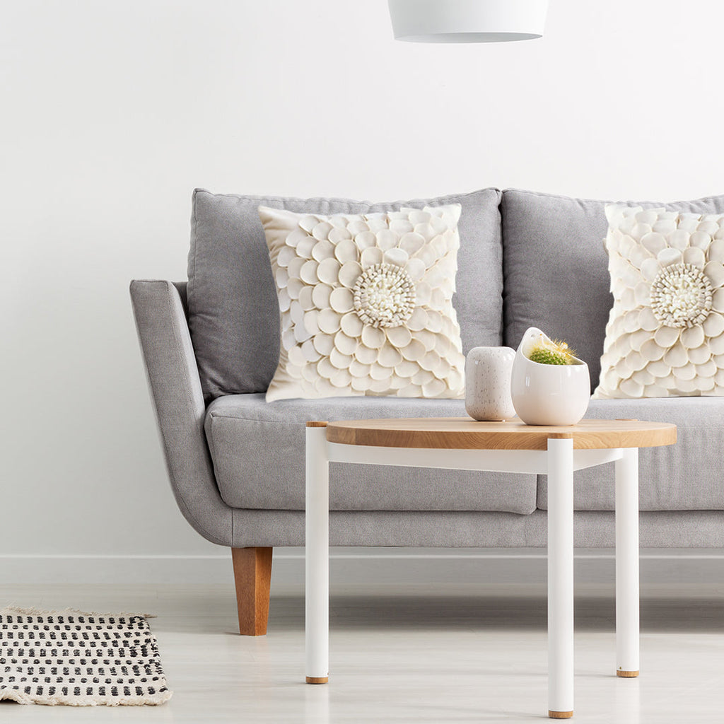 SOGA 45cm Pillow Sunflower Cover 100% Cotton Covers Linen Case Cushion Throw Pillow