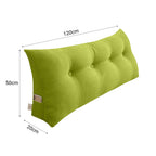 SOGA 120cm Green Triangular Wedge Bed Pillow Headboard Backrest Bedside Tatami Cushion Home Decor