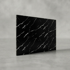 SOGA Peel & Stick Floor and Wall Tiles 30 x 60cm 10 Pack Black Faux Marble