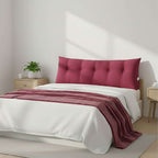 SOGA Home & Living Bundle – Rose Red Triangular Wedge Pillow & Burgundy Striped Flannel Throw $ 0