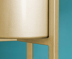 SOGA 2X 30CM Gold Metal Plant Stand with Flower Pot Holder Corner Shelving Rack Indoor Display