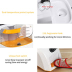 SOGA Garment Steamer Portable Cleaner Steam Iron 80MINS Red