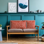 SOGA 2X 30cm Cinnabar Pillow Perfect Burnt Indoor/Outdoor Corded Throw Orange Set Lumbar Throw Pillow