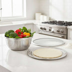 SOGA Kitchenware Bundle – Pizza Pans, Aluminum Baking Tray & Stainless Steel Colander Set $ 115