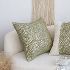 SOGA 2X 50cm Modern Olive Green Speckled Pattern Textured Throw Pillow