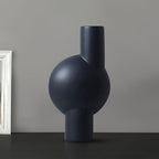 SOGA 17x32cm Medium Ornament a modern abstract vase decorative object unique shape with narrow neck for Home Decor