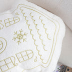 SOGA 2X 45cm Festive White Christmas House Shaped Holiday Throw Pillow