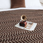 SOGA 2X Chocolate Brown Throw Blanket 130x170cm Soft Polyester $ 161