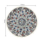 SOGA 120cm Mandala Round Area Thick Anti-slip Doormat, Home Decor