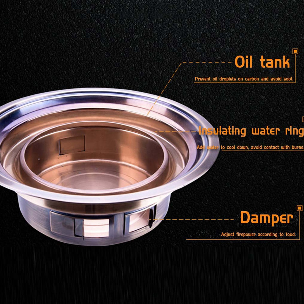 SOGA 2x BBQ Grill Stainless Steel Portable Smokeless Charcoal Grill Home Outdoor Camping
