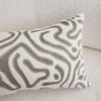 SOGA 2X 30cm Gray White Abstract Swirl Pattern Decorative Throw Pillow $ 140